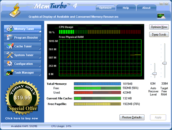 MemTurbo(内存整理) V4.1.2759 绿色汉化版图1