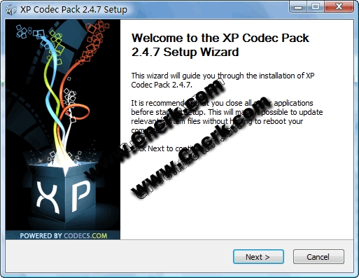 XP Codec Pack V2.5.6 英文官方安装版图1