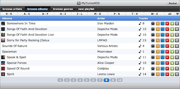 MyTunesRSS mac